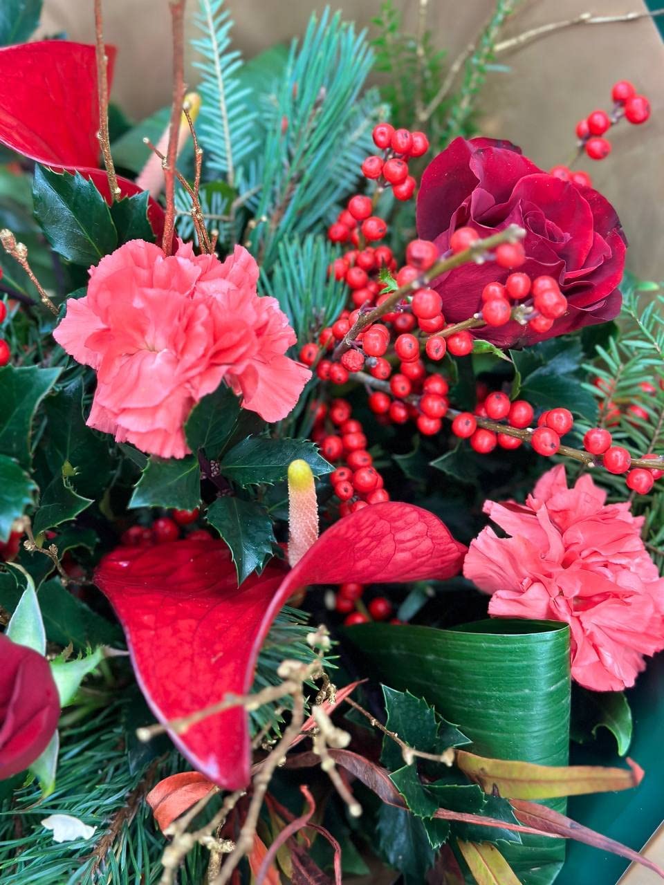 Red Christmas Bouquet