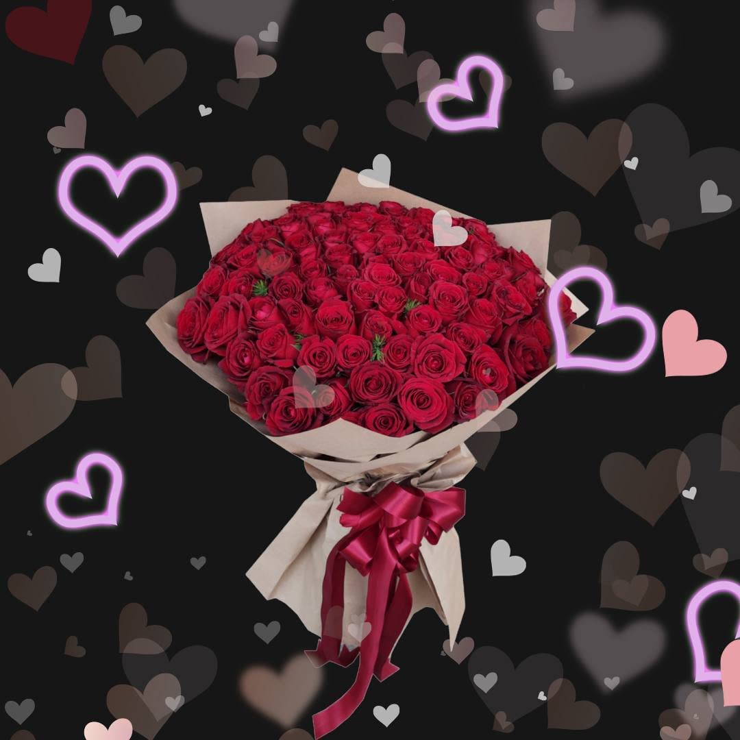 50 Roses Valentine Moon